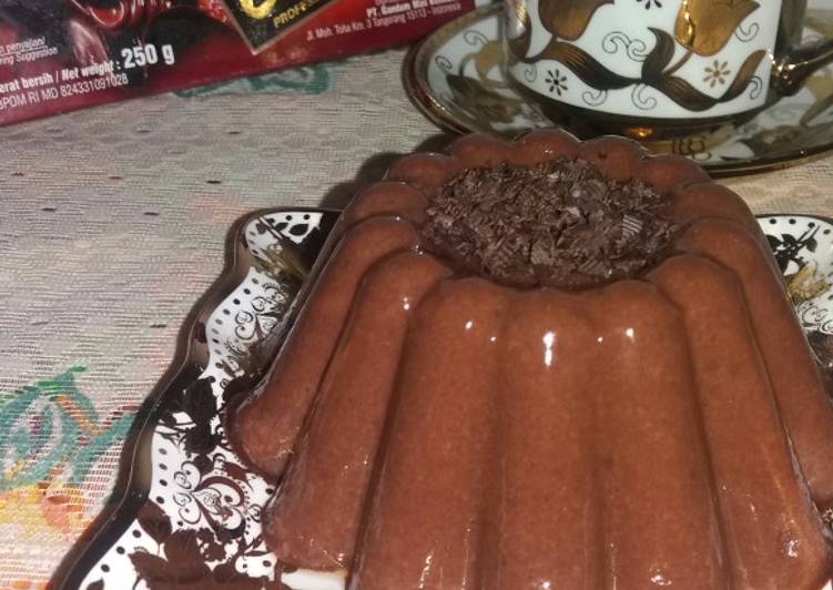 Puding Cokelat Roti Tawar