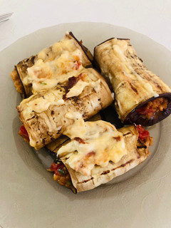 Töltött padlizsán canelloni recept fotója