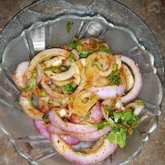 Lacha onion salad A picture of Lacha onion salad.