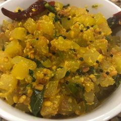 A picture of Watermelon rind stir fry.