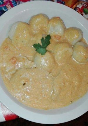 Vadasmártás krumpligombóccal recept fotója