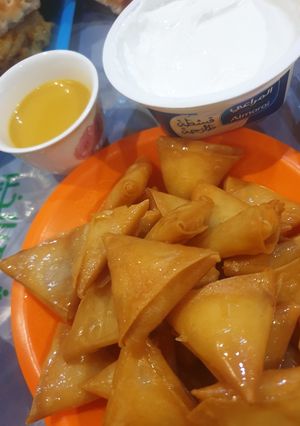 صورة لوصفة مثلثات الجبنية