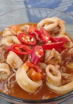 Foto resep Cumi asam manis sederhana