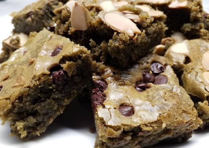 Matcha fudgy brownies, brownies green tea