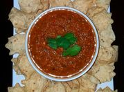 A picture of tomato canned salsa