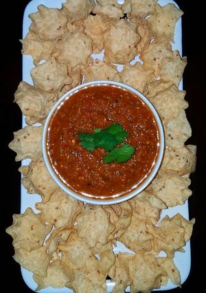 A picture of Mike's 7 Pepper Salsa Roja.
