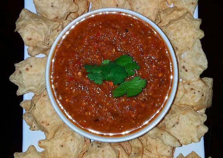 Steps to Prepare Any-night-of-the-week Mike&#39;s 7 Pepper Salsa Roja