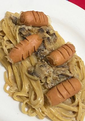 Foto resep Caramelized Onion Fettuccine