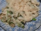 Papardelle a la manteca con brócoli