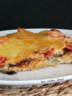 Una foto de Gratinado de berenjena y patata