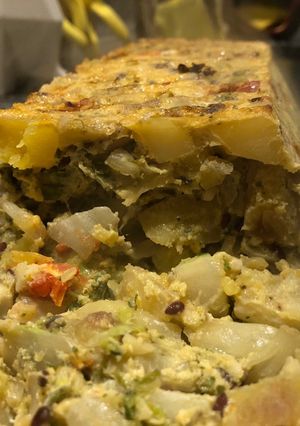 Una foto de Budín de vegetales
