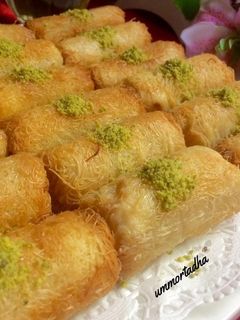 صورة لوصفة صوابع الكنافة باالمكسرات🍯