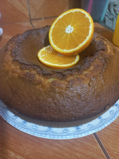 Una foto de Budín de naranja