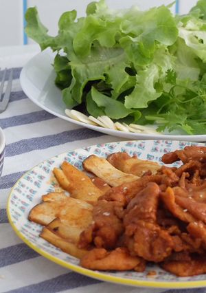 รูปของ หมูเกาหลีย่าง พร้อมซอสหมูย่างHome made