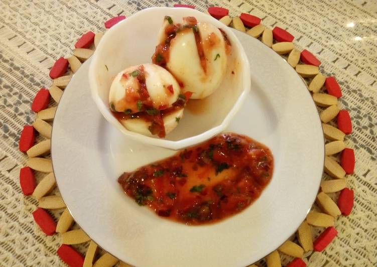 Step-by-Step Guide to Make Homemade #localfoodcontest_Kisumu Boiled Eggs with kachumbari