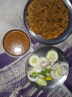 A picture of Onion Roti.