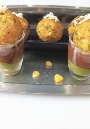A picture of Cheesy Corn Veg Balls.