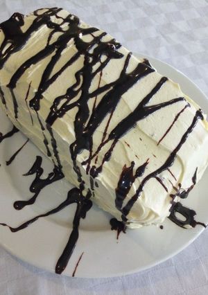A picture of Chocolate gateau.