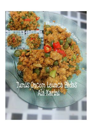 Foto resep Tumis oncom leunca pedes