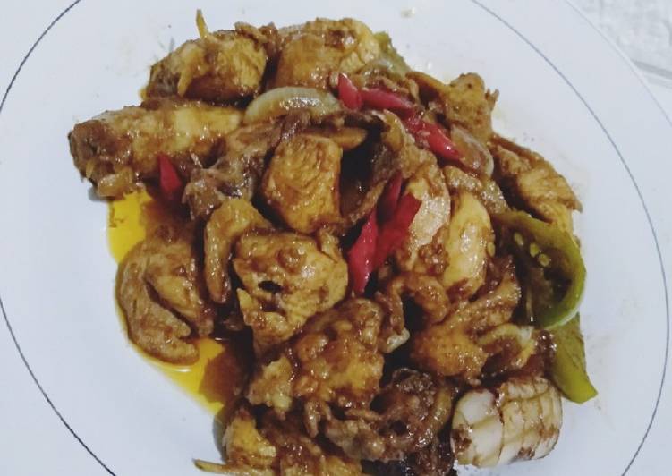 Recipe of Super Quick Homemade Oseng ayam