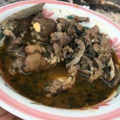 Assorted meat Pepper soup A picture of Assorted meat Pepper soup.