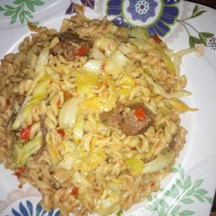 Macaroni jollof A picture of Macaroni jollof.