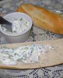 Queso crema con ciboulette (para untar)