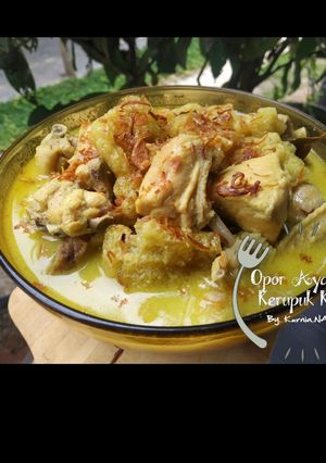 Foto resep Opor Ayam Kerupuk Kulit