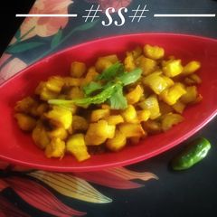 A picture of Fried radish in bengali style.