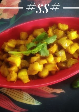 A picture of Fried radish in bengali style.