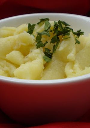 Foto principal de Puré de patata con aceite de oliva y ajo