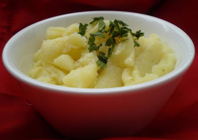 Foto principal de Puré de patata con aceite de oliva y ajo