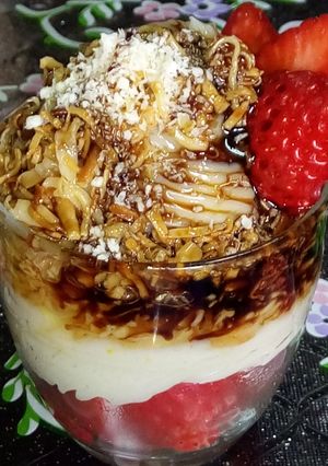 صورة لوصفة كنافة بالكريمة
