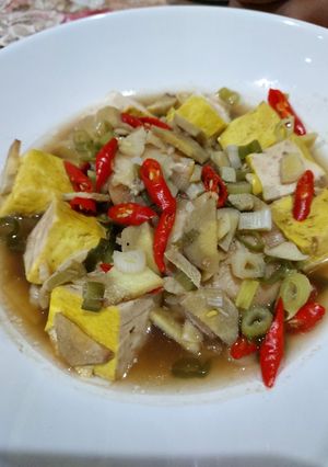 Foto resep Steamed Escolar (Ikan Gindara) with Tofu #menudiet