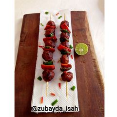 A picture of Chicken Ball Skewers.