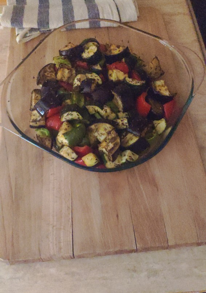Una foto de Verduras al horno