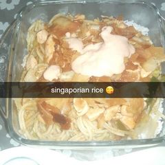 A picture of Singaporian Rice.