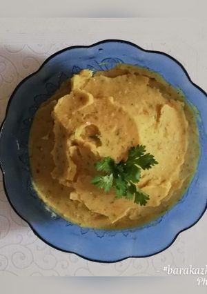 A picture of Smooth and creamy mashed potatoes.