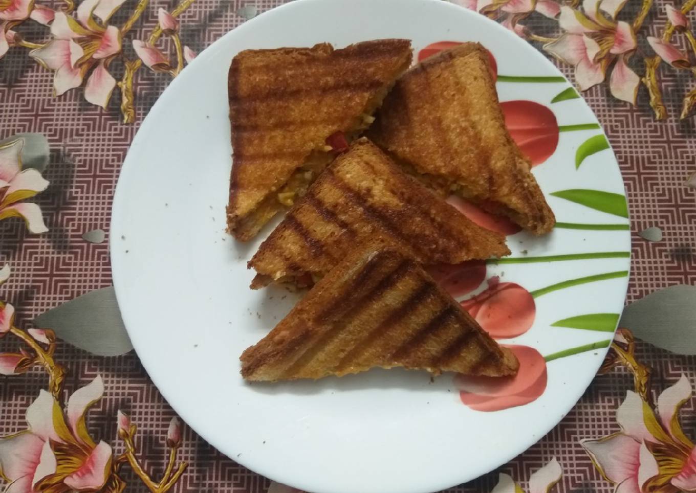 Grilled Veg Cheese Sandwich