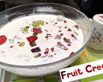 Fresh, Making Recipe Fruit Cream Restaurant Style