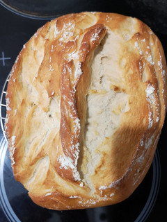 Una foto de Pan con poolish (panificadora)