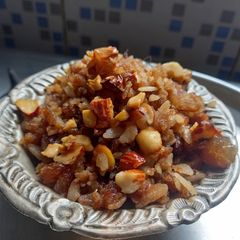 A picture of Sukri sweet poha.