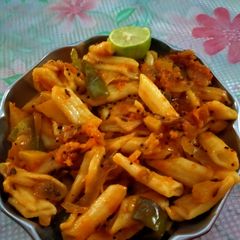 Ginger garlic pastaa A picture of Ginger garlic pastaa.