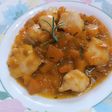 Bocconcini di pollo con zucca e salsa di soia