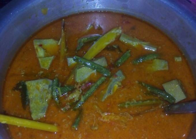 Ini dia! Bagaimana cara membuat Sayur nangka padang, gurih mantap  sesuai selera