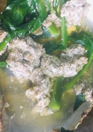 Hình của món Canh mồng tơi cua đồng.