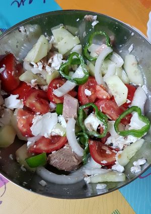 Una foto de Ensalada griega