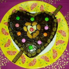 A picture of Chocolate dry fruits cooker cake.