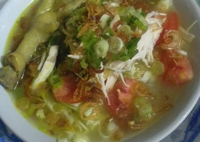 Soto ayam ceker beningan