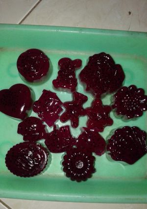 Foto resep Puding buah naga